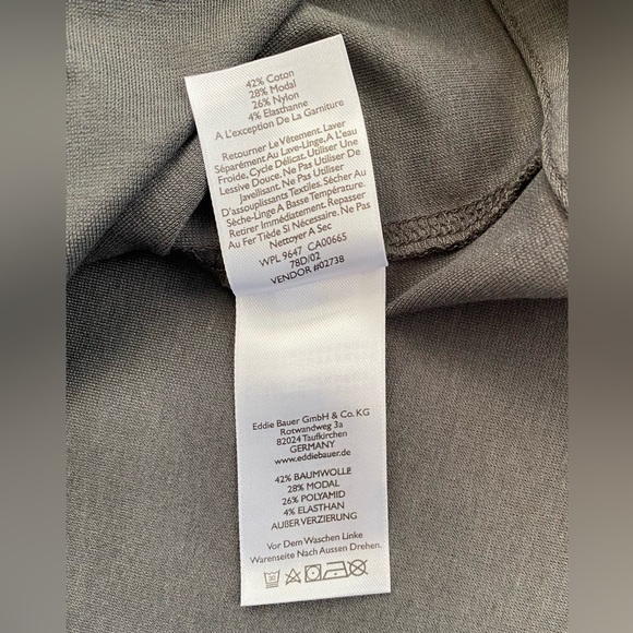 Eddie Bauer Women's Gray Trousers Stretch Pants Zip Hook and Eye Closure Size 6 - Picture 13 of 15